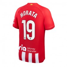 Atletico Madrid Alvaro Morata #19 Hemmatröja 2023-24 Korta ärmar